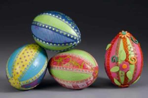 Paper and Ribbon Eggs 