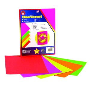 Kosiz 25 Sheet 22 x 28 Inch, Assorted Colors, Neon Poster Board,  Fluorescent Large Poster Board, Neon Paper Cardstock Display Drawing for  Craft