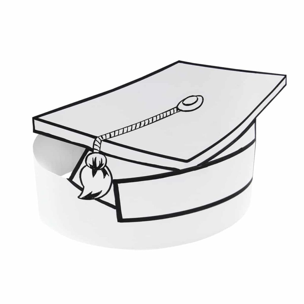cap and diploma drawing