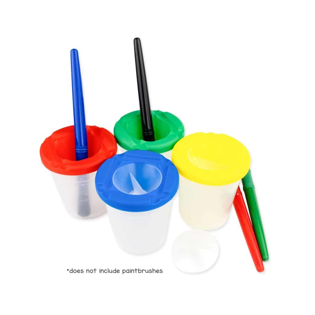No Spill Paint Cups - set of 9 – Art Therapy