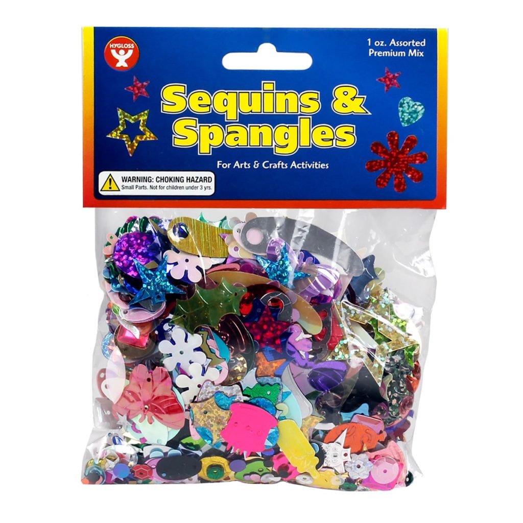 Charles Leonard® Glittering Sequins with Spangles, 4 oz Pack, 6 Packs