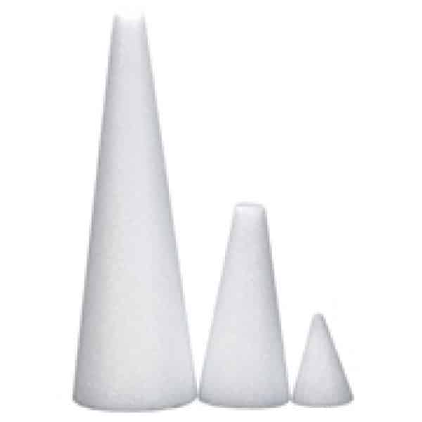 Hygloss Products Foam Cones - Craft Foam (XPS) for Projects, Arts
