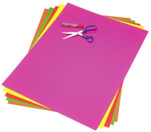 A4 Size Fluorescent Color Paper, Construction Pastel Sheet