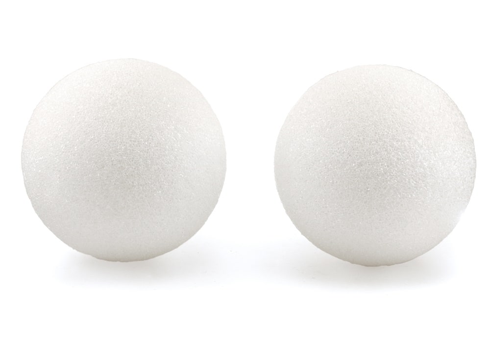 Hygloss Craft Foam Balls, 2 Inch, White, 12 Per Pack, 3 Packs