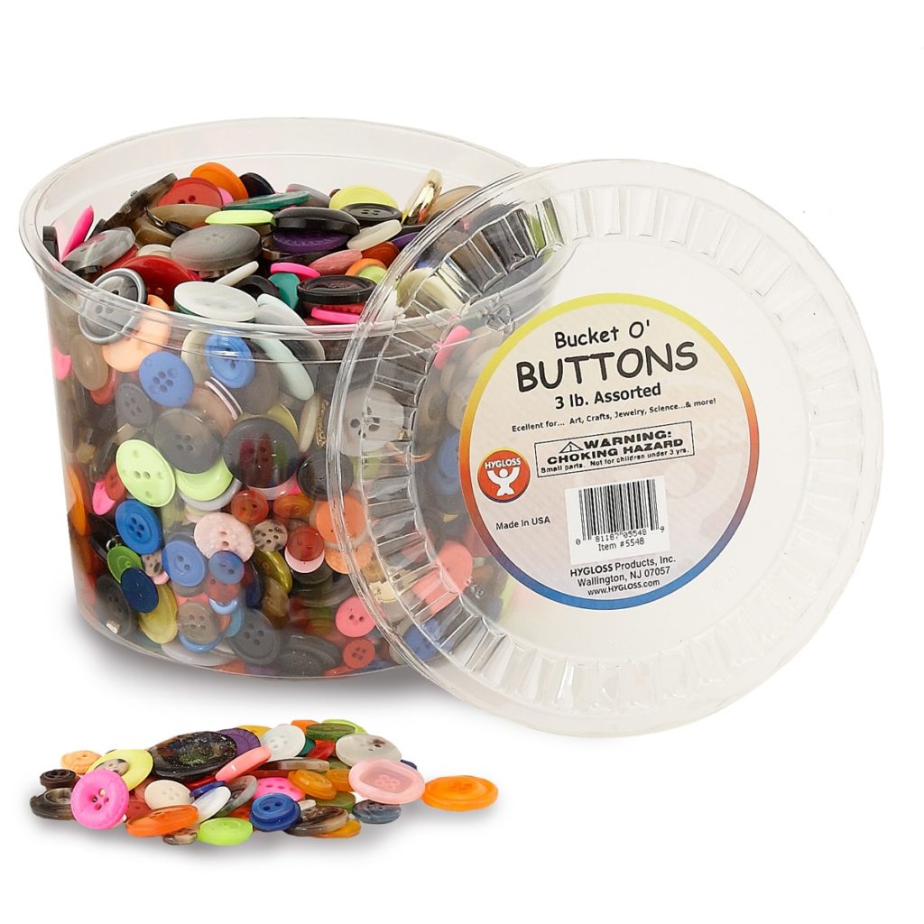 Hygloss Products Bucket O Assorted Buttons for Arts and Crafts, 50-Pounds -  Amazing Bargains USA - Buffalo, NY