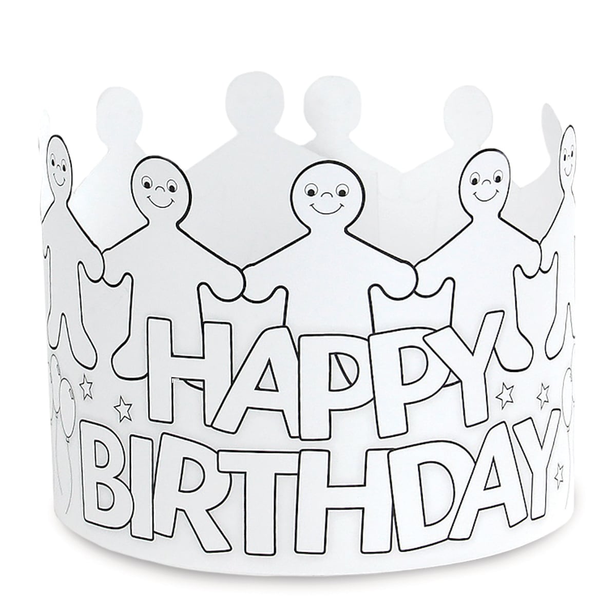 Hygloss Products Paper Crowns for Kids to Decorate, 24 per Pack, Bright  Color Crown for Birthdays Parties and Events Red, Yellow, Blue, Green