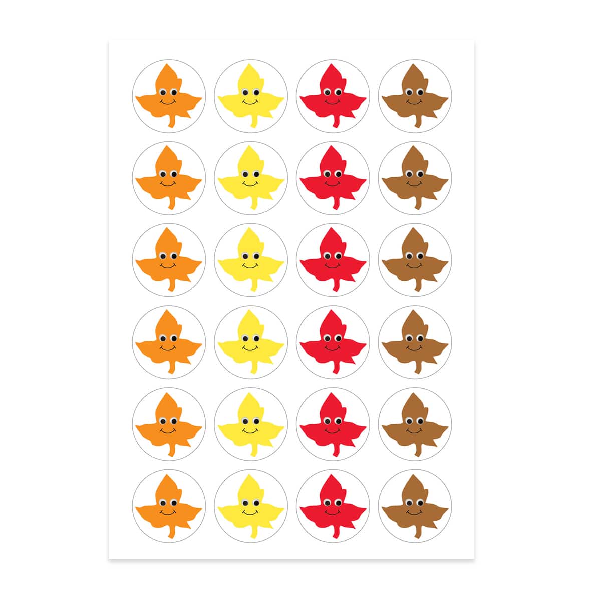 Happy Leaves Stickers  Craft and Classroom Supplies by Hygloss