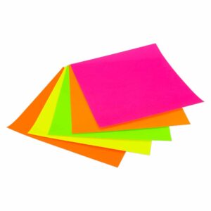 Fluorescent Poster Board Squares - 5-Inch - 90 Pcs
