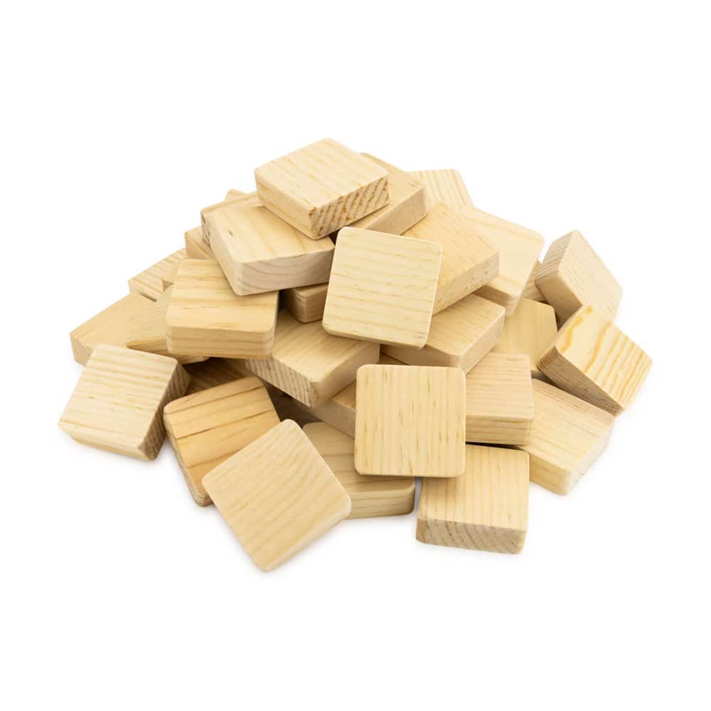 Bright Creations 60 Pack 2x2 Wood Squares for Crafts, Unfinished Wood  Cutouts with Rounded Corners (2.5 mm)